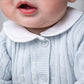 Organic Peter Pan Sweater Romper // Blue