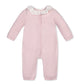 Organic Ruffle Collar Sweater Romper // Pink