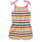 Shoulder Sporty Romper // Stripe