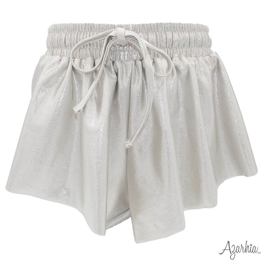 Shimmer Butterfly Short // Silver
