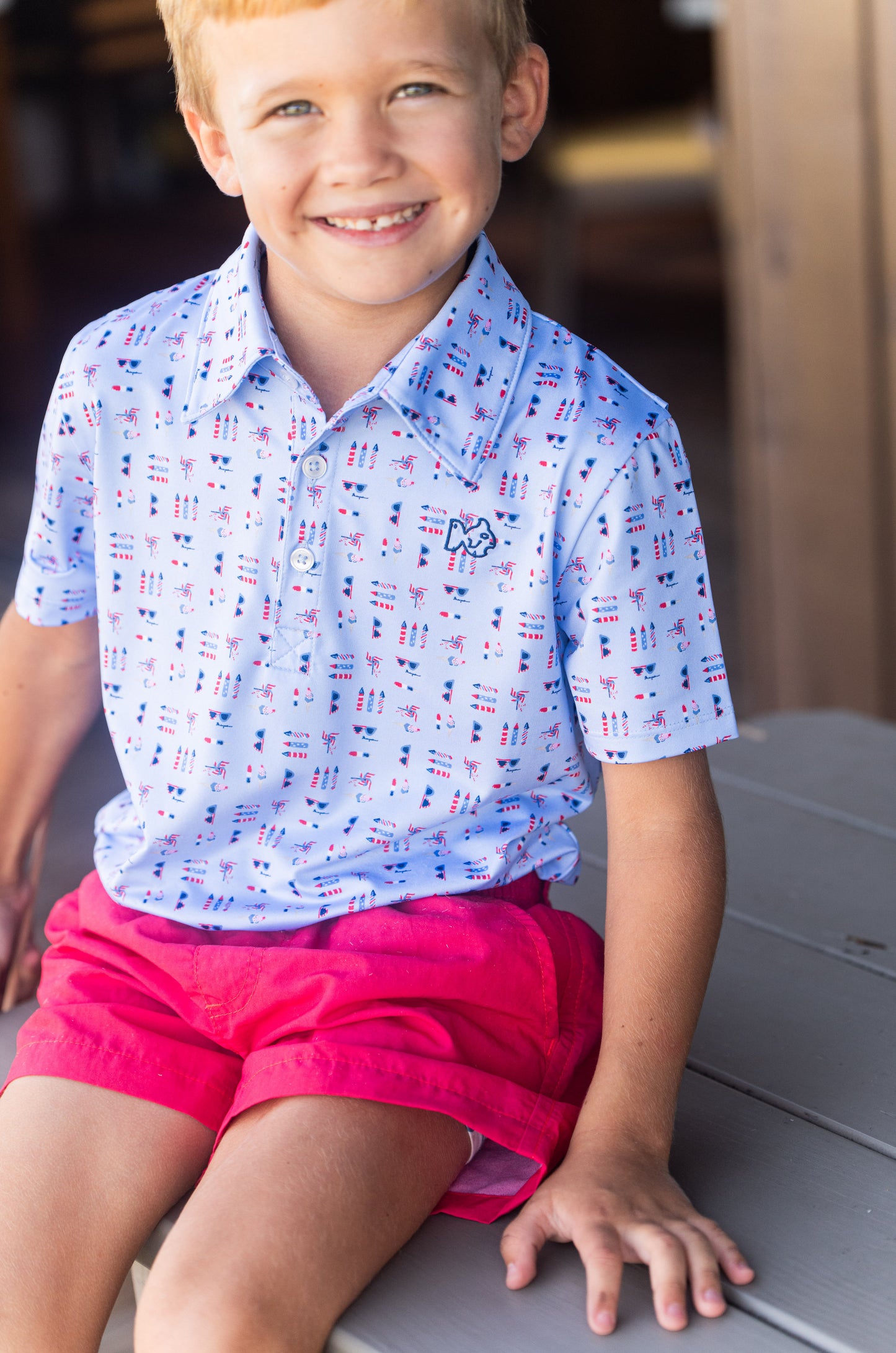Fourth Print Performance Polo