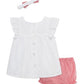 Red & White Strawberry Sunsuit