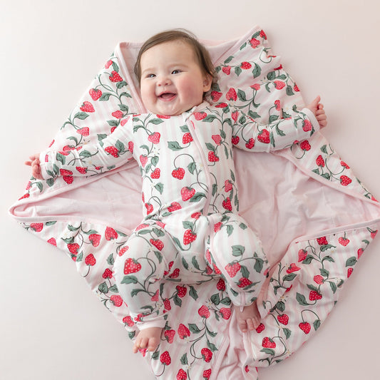 Baby Blanket // Strawberry Fields