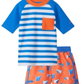 Sting Ray Swim Set in Blue and Orange