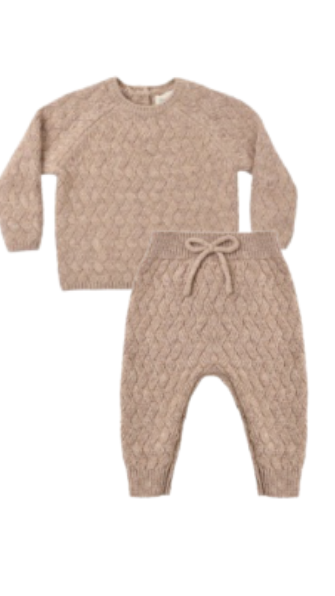 Knit Sweater Set // Heathered Almond