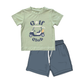 Children's t-shirt and shorts set with 'Golf Club' graphic on a white background