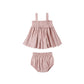 Pink baby dress with matching bloomers