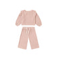 Ruffle Cozy Set // Rose
