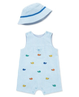 Whales Sunsuit & Hat
