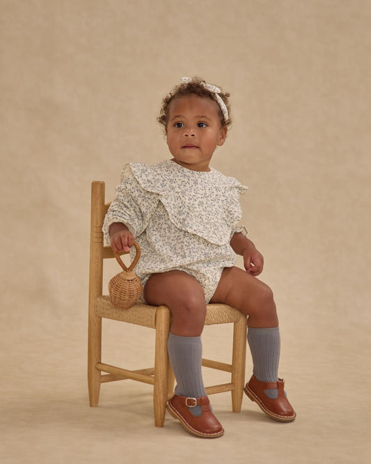 Winnie Romper // Blue Vines