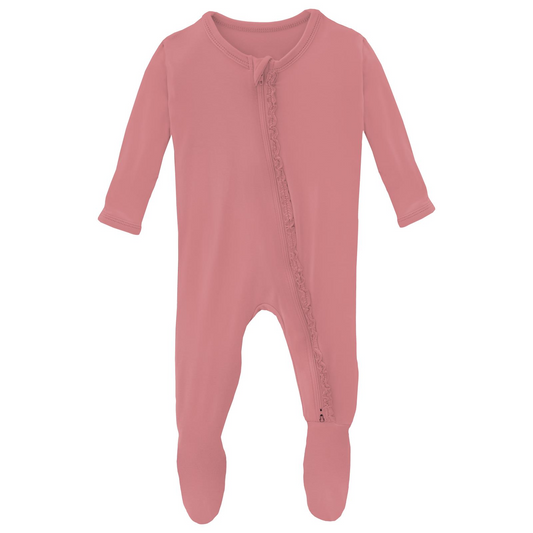 Desert Rose Muffin Ruffle Footie