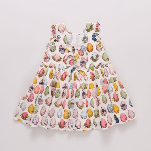 Eloise Ruffle Dress // Multi Eggs