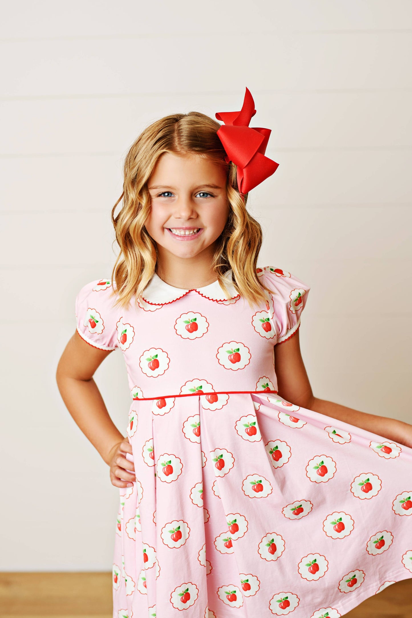 Pretty in Pink Apple Dress