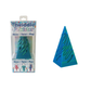 Blue pyramid-shaped toy with packaging labeled 'twiddle twister'