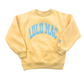 Lulu Mac Sweatshirt // Yellow & Light Blue