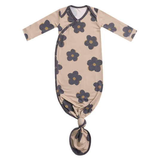 Newborn Knotted Gown // Gemma In Tan