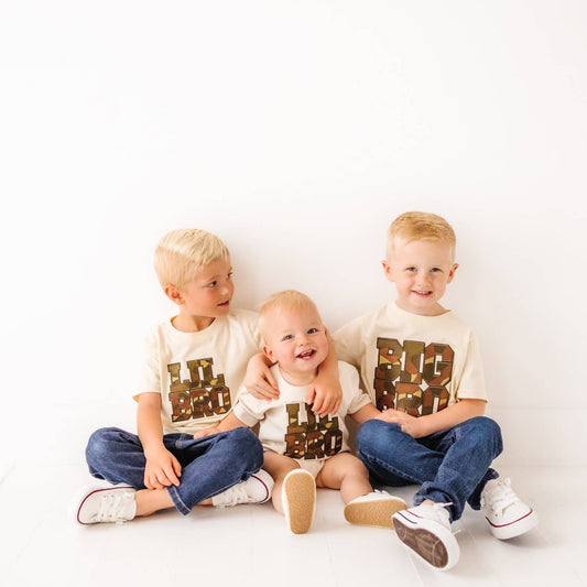 Big Bro Camo Patch Short Sleeve Shirt - Family Fun