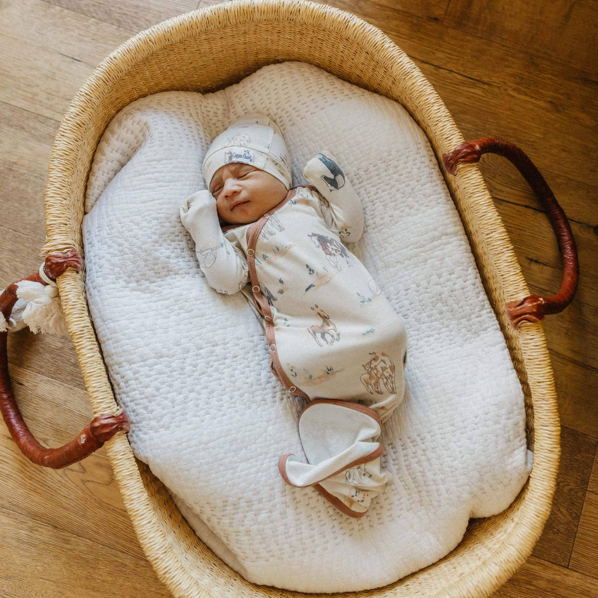 Newborn Knotted Gown // Montana