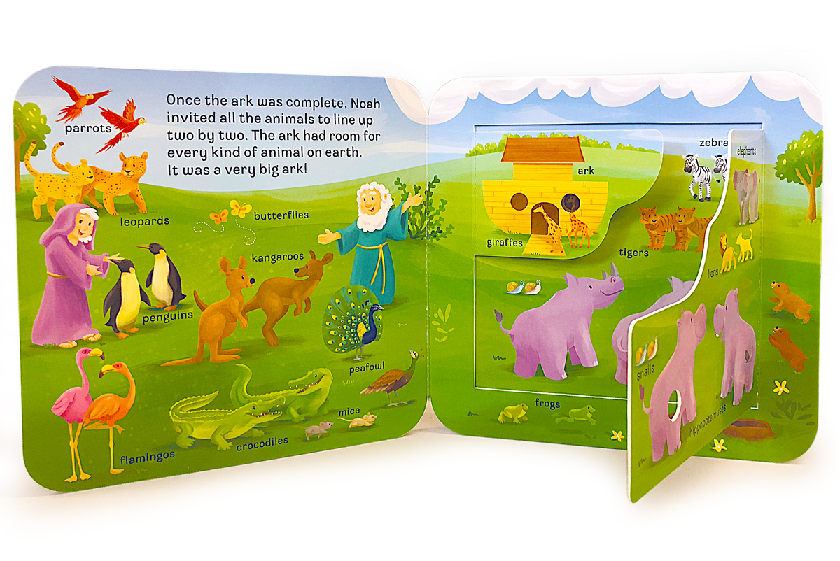 Peek-a-Flap Noah Interactive Novelty Religious Board Book