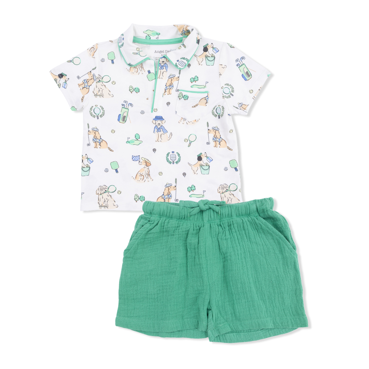 Country Club Dogs Neutral - Polo with Casual Short
