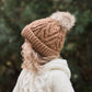 Pecan Pop Pom Pom Beanie Hat Baby & Kids