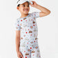 Caddy Crew Shorts Pajamas - Blue