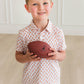 Boys Football Frenzy Knit Short Sleeve Performance Polo