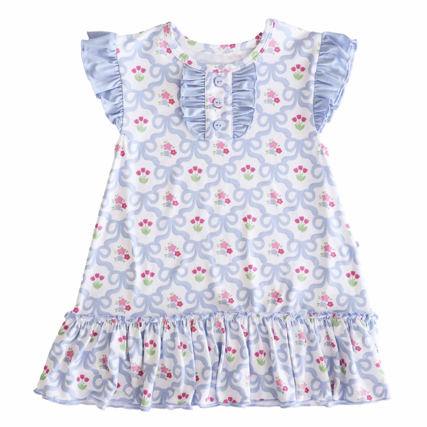 Flutter Sleeve Nightgown | Tied In Tulips