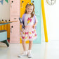 Pencil Bow Sequin Patch Short Sleeve T-Shirt - Girls Clothes