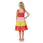 Red Gauze Tiered Dress