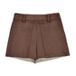 Suede Shorts // Chestnut