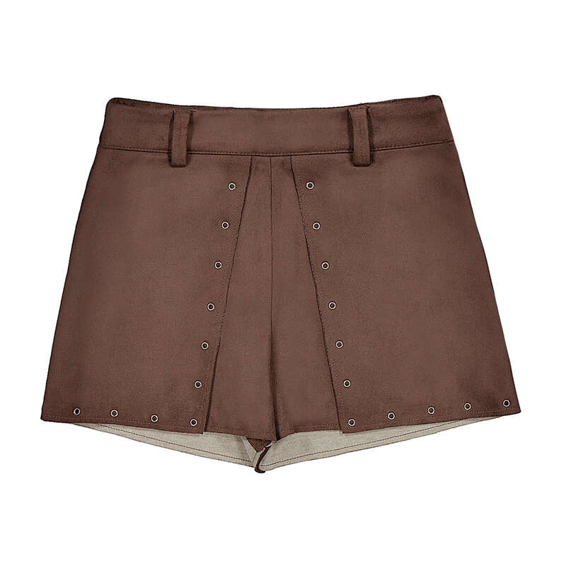 Suede Shorts // Chestnut
