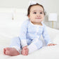 Blue-tiful Bows Convertible Zip Romper