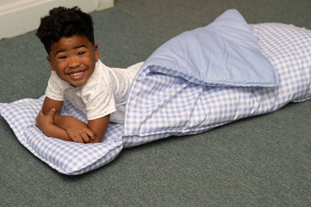 Nap Mat - Blue Gingham