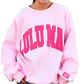Adult Lulu Mac Sweatshirt // Light Pink & Hot Pink