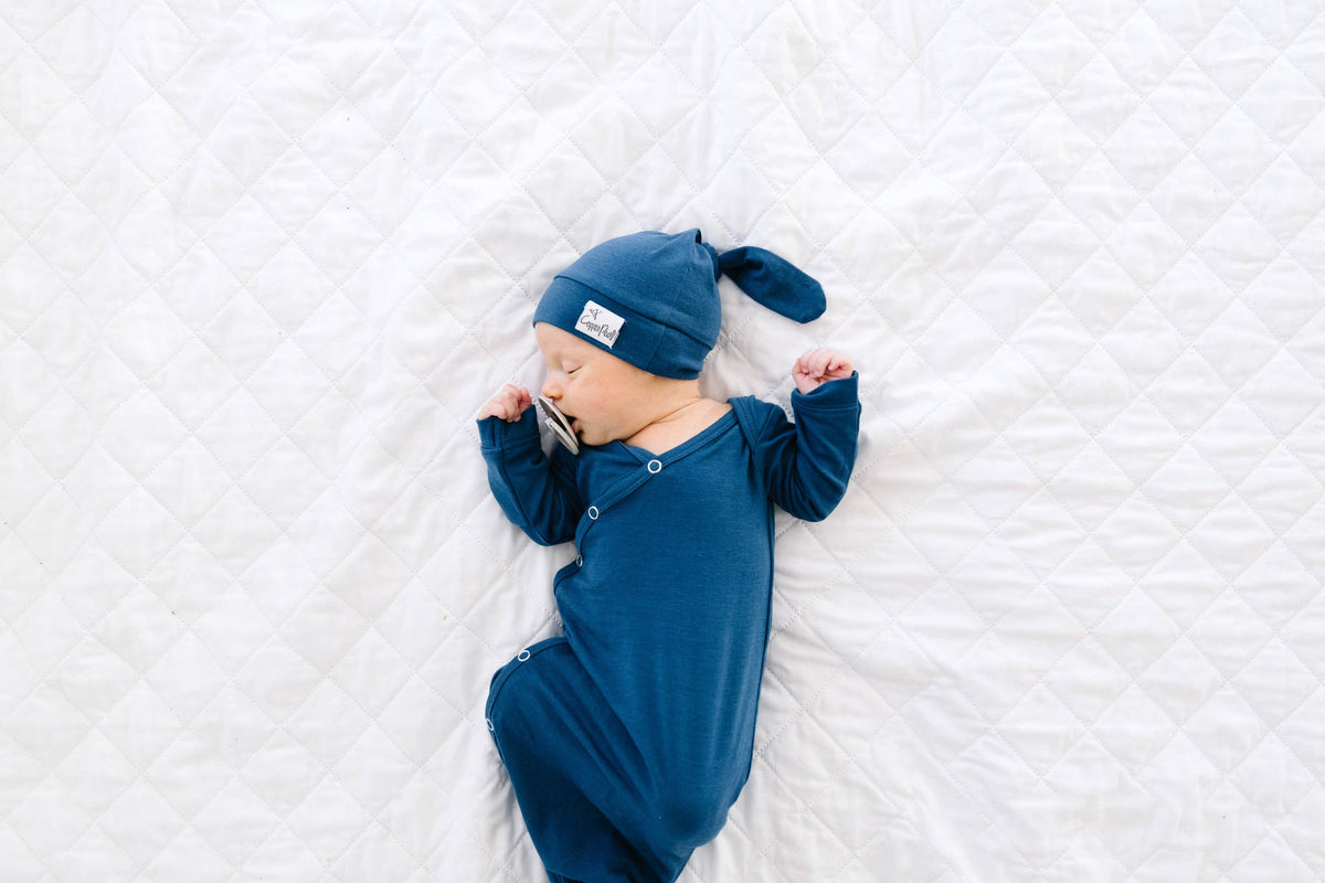 Newborn Knotted Gown // River
