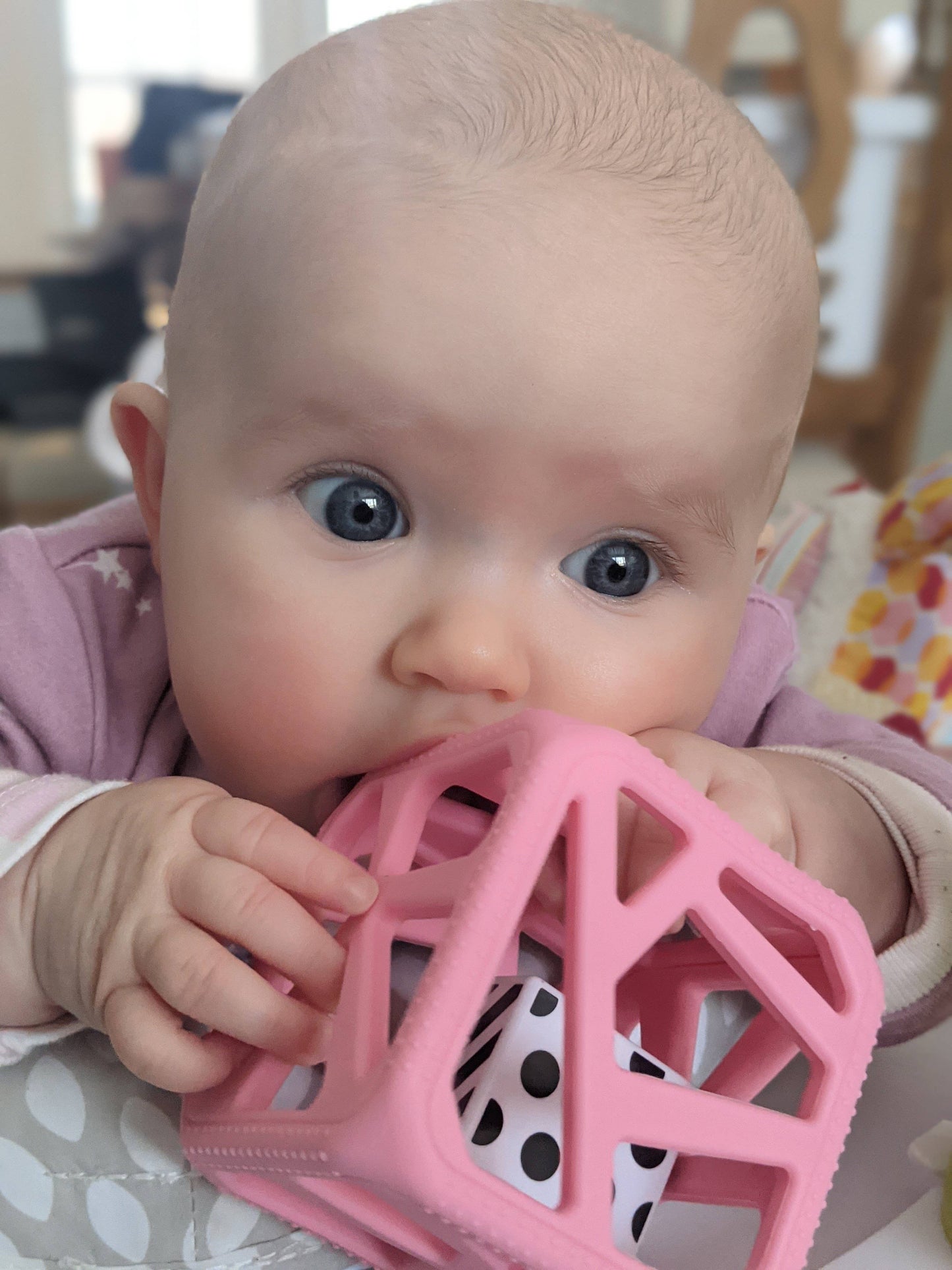 Chew Cube - Silicone Teether Rattle