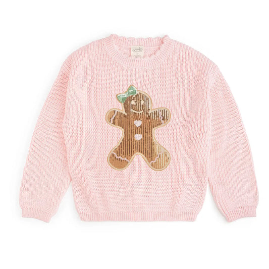 Sequin Gingerbread Sweater