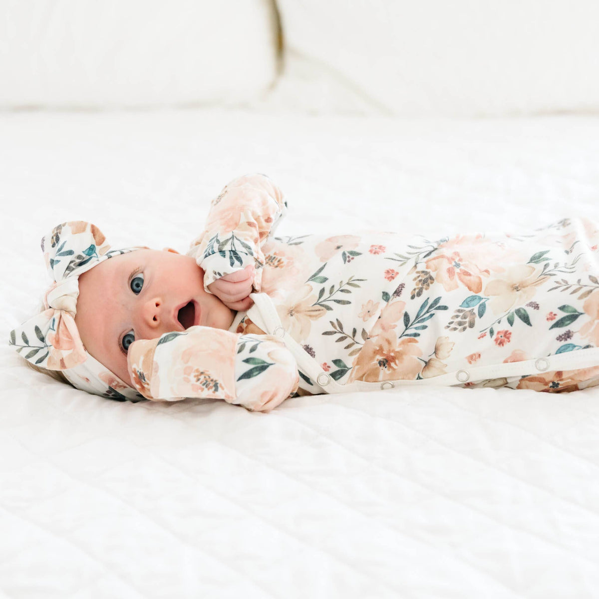 Newborn Knotted Gown //  Autumn
