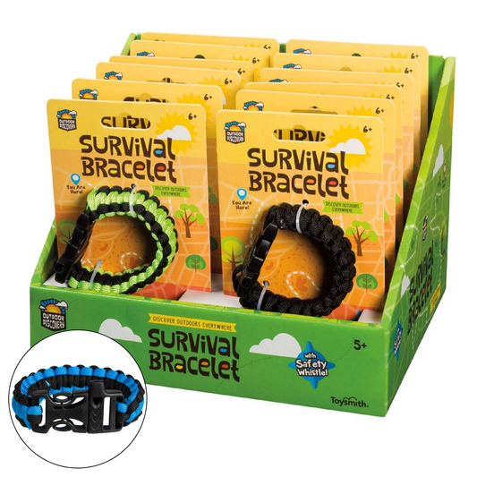 Outdoor Discovery Survival Bracelet With Whistle