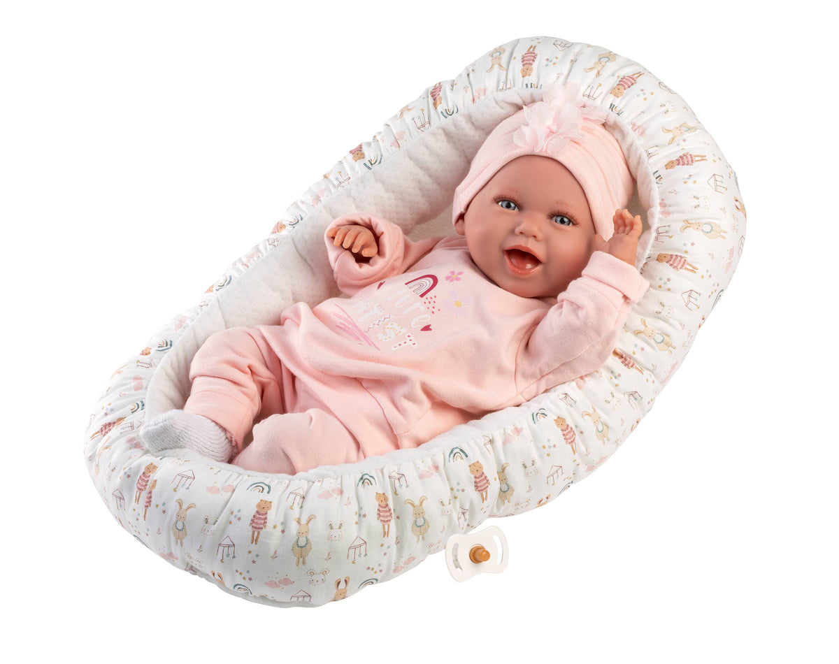 Newborn Doll Mimi with Bed Cushion (16.5)