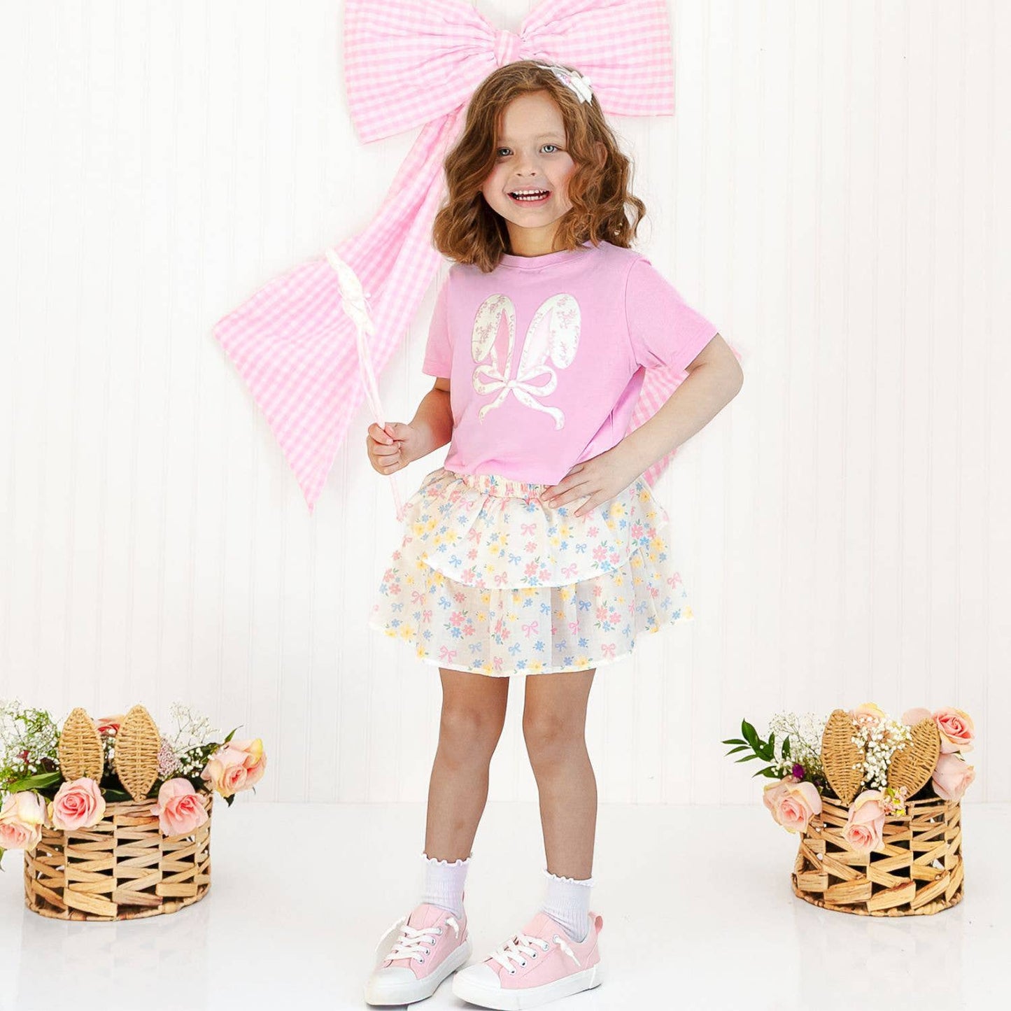 Sweet Floral Skort - Kids Boutique Clothing