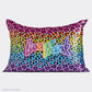 Lisa Frank x Kitsch Standard Satin Pillowcase // Rainbow Leopard