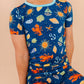 Shell We Go to Bed Blue Short Set Pajamas
