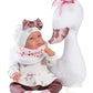 Newborn Doll Celeste with Swan Cushion (17.3")