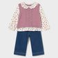 Floral 3 Pc Pant Set // 2536-16