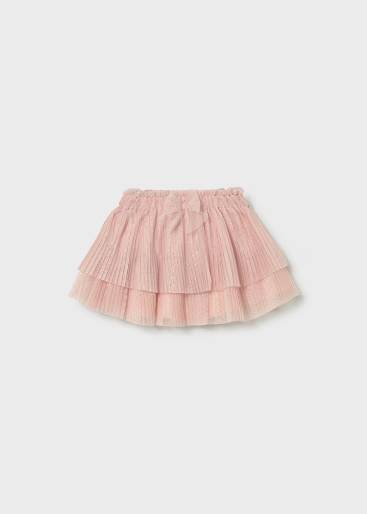 Blush Tiered Sparkle Skirt
