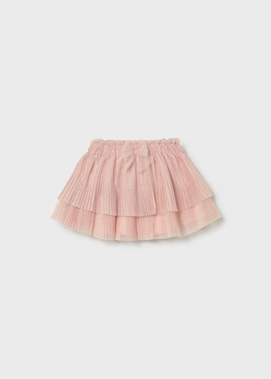 Blush Tiered Sparkle Skirt