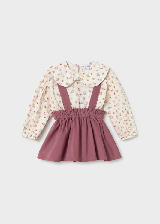 Skirt Set with Suspenders // 2950-40