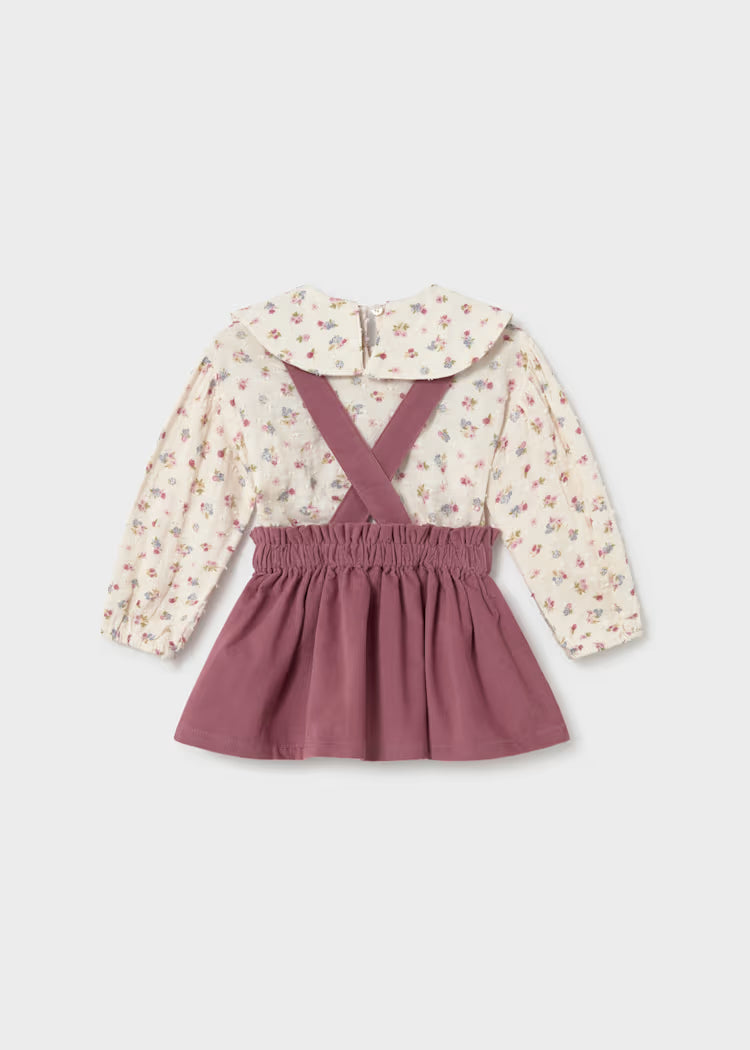 Skirt Set with Suspenders // 2950-40